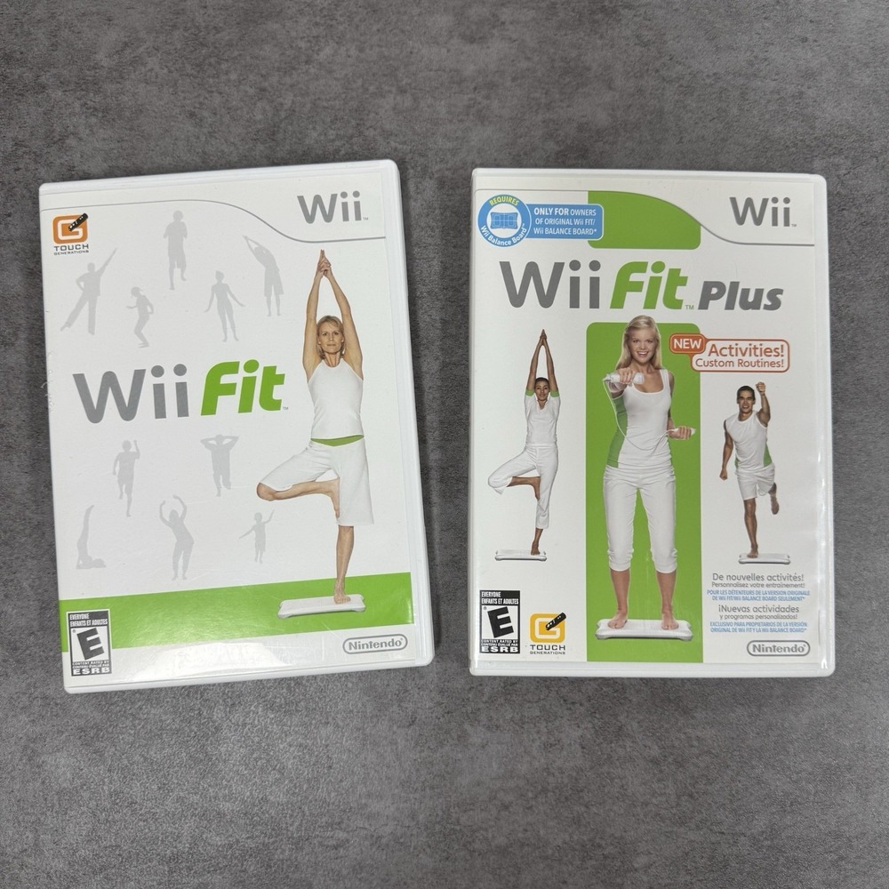 Wii Fit & Wii Fit Plus Wii- 2 Game Bundle